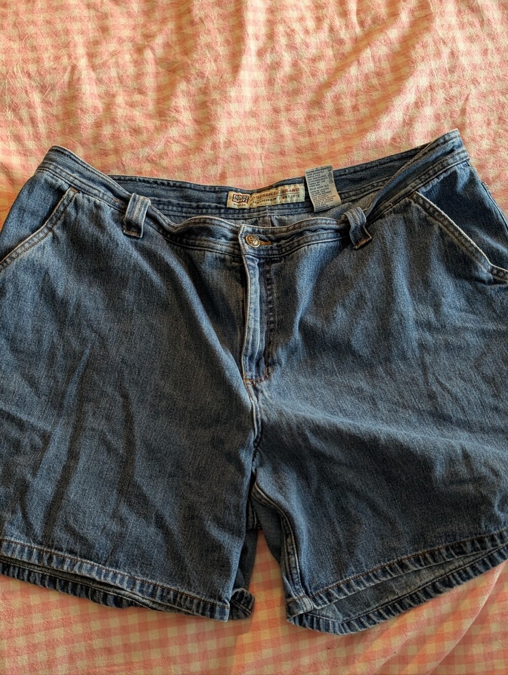 Vintage High-Rise Dark Blue Denim Women’s Shorts